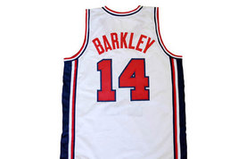 Charles Barkley #14 Team USA Men Basketball Jersey White Any Size image 2
