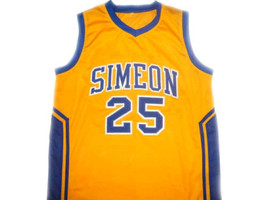 Ben Wilson #25 Simeon High School Basketball Jersey Yellow Any Size image 1