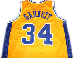 Kevin Garnett #34 Admirals High School Basketball Jersey Yellow Any Size image 2