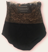 MAIDENFORM Black Lace Tame Your Tummy High Waist Shaping Brief, US Medium,  NWOT