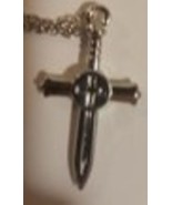 Christian Sword Cross Warrior Necklace  - $14.99