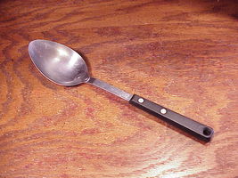 Vintage Ekco 1 Stainless Steel Solid Serving Spoon Black 