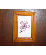 Paper Quilled Paper Flowers in Frame.- Handcrafted - $14.99