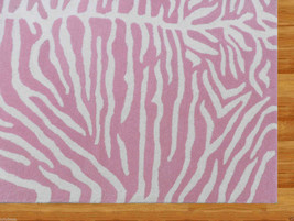 Kids Zebra Pink 5 X8 Handmade Persian Style Woolen Area Rug - $369.00