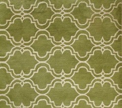 Brand New Scroll Tile Green 6' X 9' Handmade Persian Style 100% Wool Area Rug - $369.00