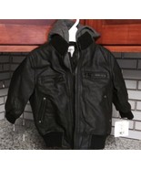 STARTING OUT BLACK REMOVABLE HOOD/BIB COAT BOYS SIZE 18 MONTHS - $47.40