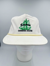 Vtg Camden Maine Trucker Strapback Hat Surprise Boat Rope Otto Caps - $18.37