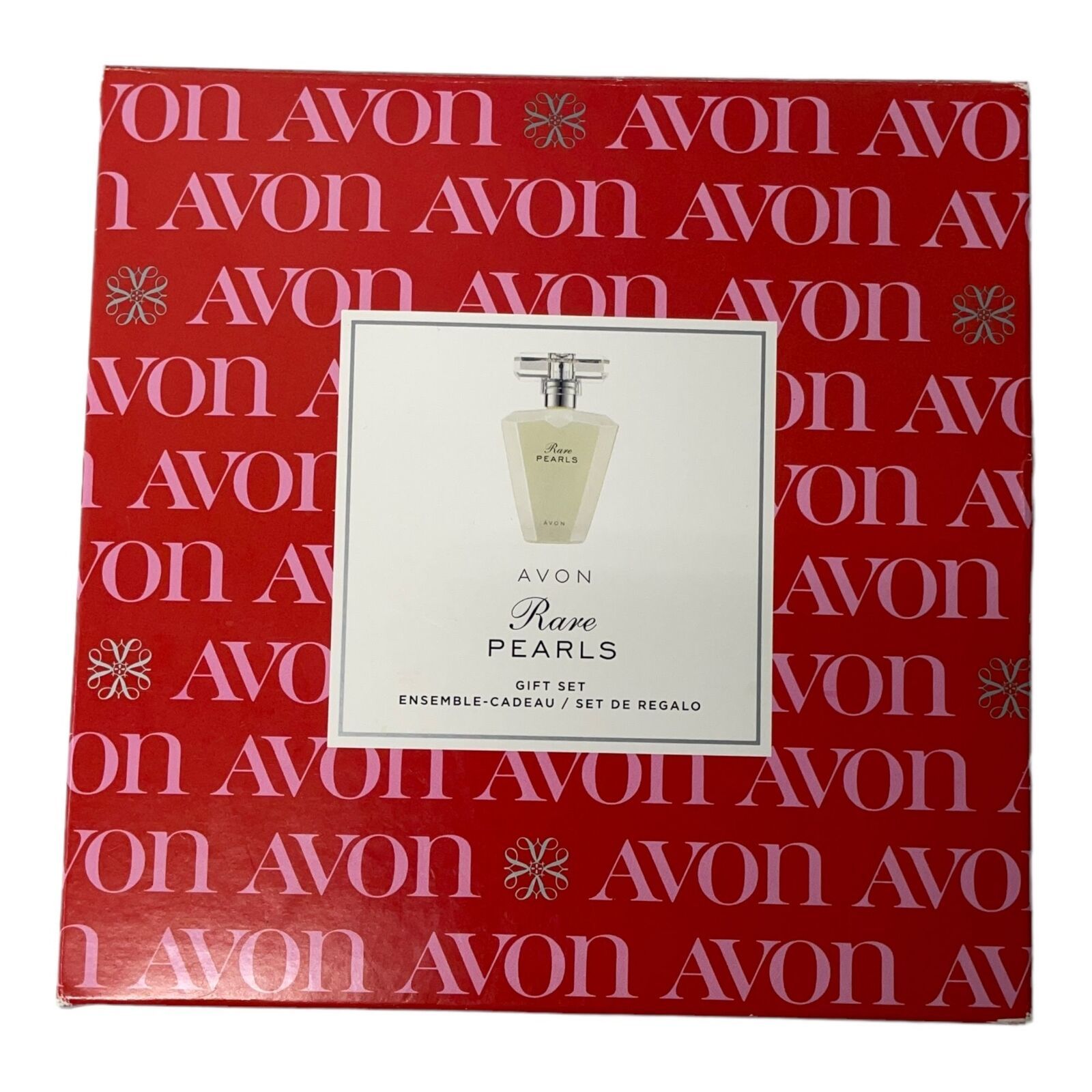 AVON Rare Pearls Gift Set Perfume Lotion Plus Travel Size - MISSING SHOWER GEL - $28.05