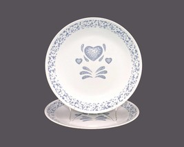 Pair of Corelle | Corningware Blue Hearts dinner plates made in USA. - $41.00