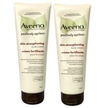 2pk Aveeno Positively Ageless Skin Strengthening Body Cream 7.3 oz 207g Each NEW - $58.40