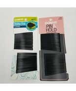Conair Curved Black Bobby Pins 60 pc #55604 Lot of 2 - $11.99