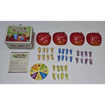 Wormy Apples Game in Metal Lunchbox Complete Ages 4 Fundex 2-4