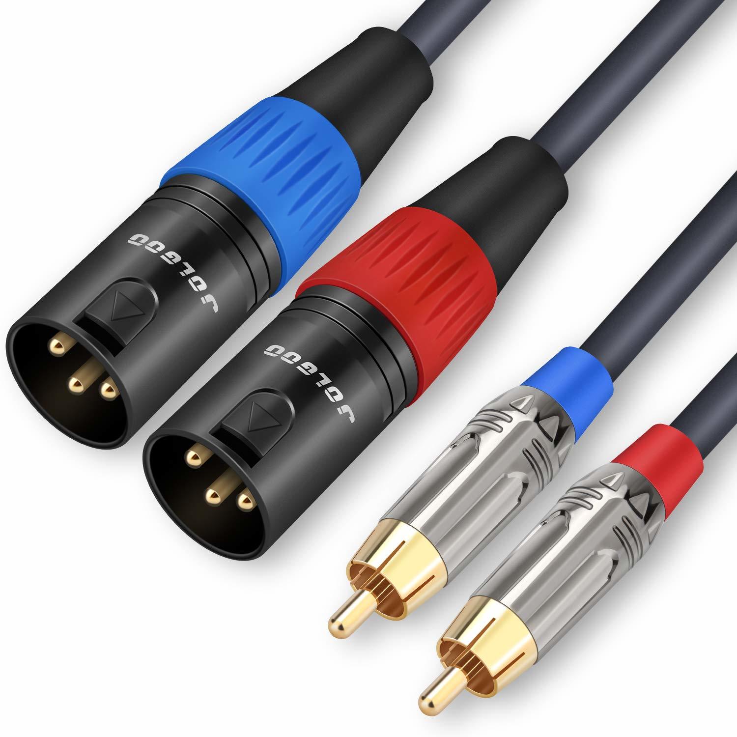 Uxcell RCA female Plug Jack Connector Adapter to Bare Wire Open End Video  RCA Cable 4 pack