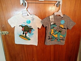 Lot Of 2 " Nwt " Carter's Size 3M Dinosaur Themed Shirts " Great Gift Item " - $19.62