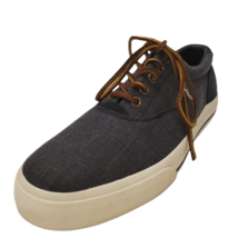 Polo Ralph Lauren Mens Vaughn Sneaker Black Charcoal Grey 9 D - $52.78