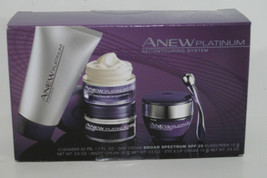 Avon Women Anew Platinum Recontouring System Facial Set Face Neck Wrinkle/Lines - $47.23