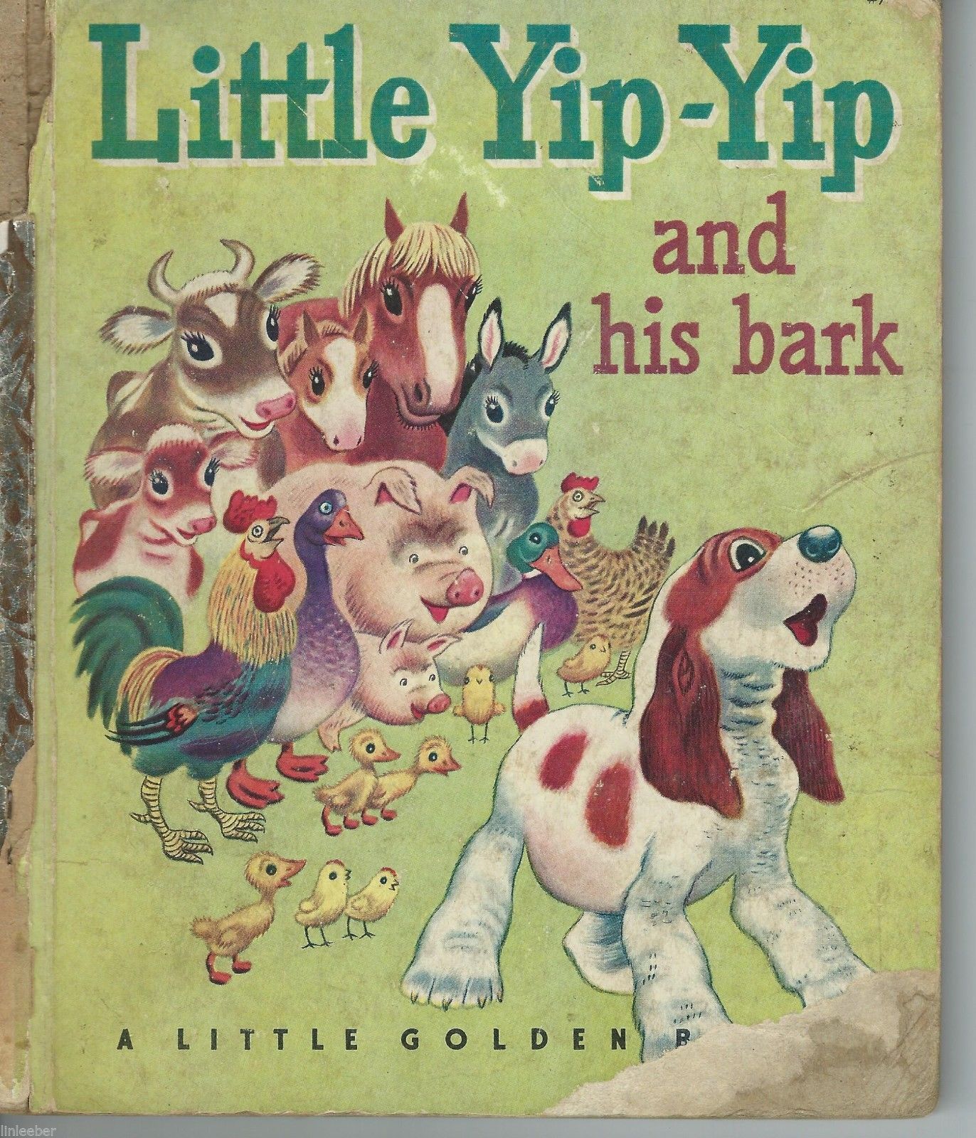 Primary image for Little Golden Book LITTLE YIP-YIP AND HIS BARK;Kathryn& Byron Jackson;1950;1st.