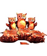Yankee Candle--triple owls candle holder - $12.00