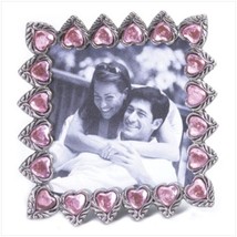 Pewter Frame with Pink Hearts - $5.95
