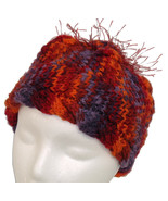 Red &#39;n Orange &#39;n Purple Child&#39;s  Hand Knit Hat - $21.00