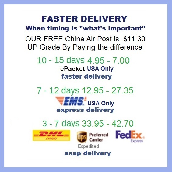 Fast delivery options