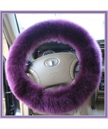 Purple Haze Long Genuine Australian Lambskin Woolen Fur Steering Wheel C... - $55.76