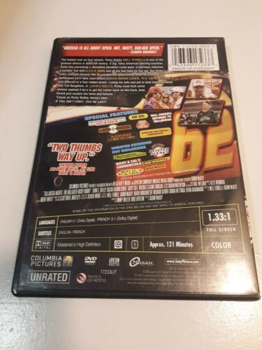 Talladega Nights The Ballad Of Ricky Bobby Unrated And Uncut ! DVD Will ...