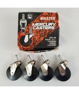 Master Mercury Casters D472-1/2 LS Set of Four 2-1/2&quot; Tapered Wheel Cast... - $21.99