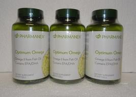 Three pack: Nu Skin Nuskin Pharmanex Optimum Omega Omega-3 60 Softgels SEALED x3 - $60.00