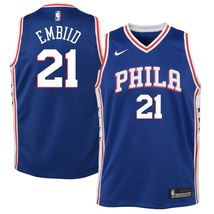 Nike NBA Youth Joel Embiid Philadelphia Sixers Official Swingman Jersey ... - $39.99