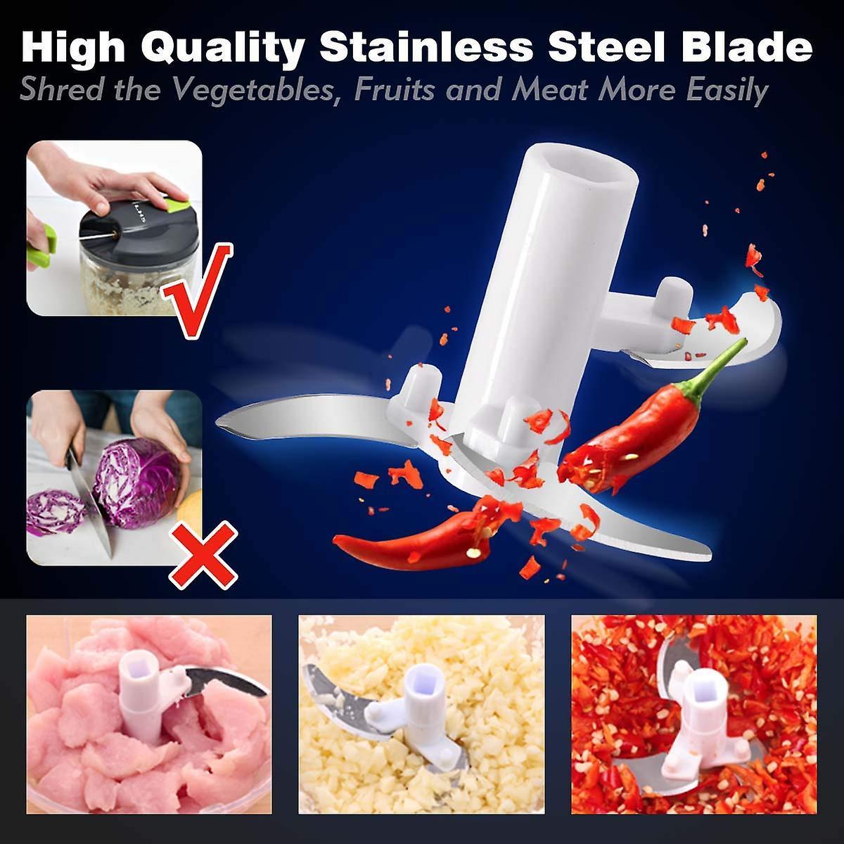 520/900ml Multifunctional Manual Food Chopper Hand Pull String Vegetable  Cutter Onions Garlic Chopper Portable Food Meat Mincer