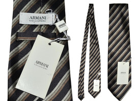ARMANI Hombre Corbata 100% Seda Made In Italy AR01 T0G - $54.01