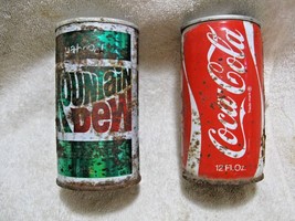 Vintage Collectible Metal COCA-COLA & Mountian Dew Distressed Can-Diner-Cabin-RV - $14.95