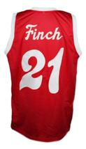 Larry Finch #21 Memphis Sounds Aba Basketball Jersey New Sewn Red Any Size image 2