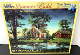 White Mountain SUMMER GOLD Fred Swan #6545 Jigsaw Puzzle 1000pc 24x30 20... - $19.79