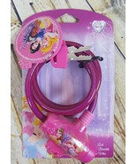 Disney Princess Bicycle Lock Keys Keychain Belle Snow White Tiana - $9.89