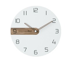 Moro Design Real Wood Nine Wall Clock non Ticking Silent Modern Clock (Classic)