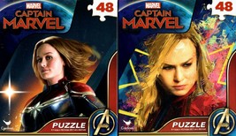 Marvel Captain Marvel - 48 Pieces Jigsaw Puzzle - v2 (Set of 2) - $15.83