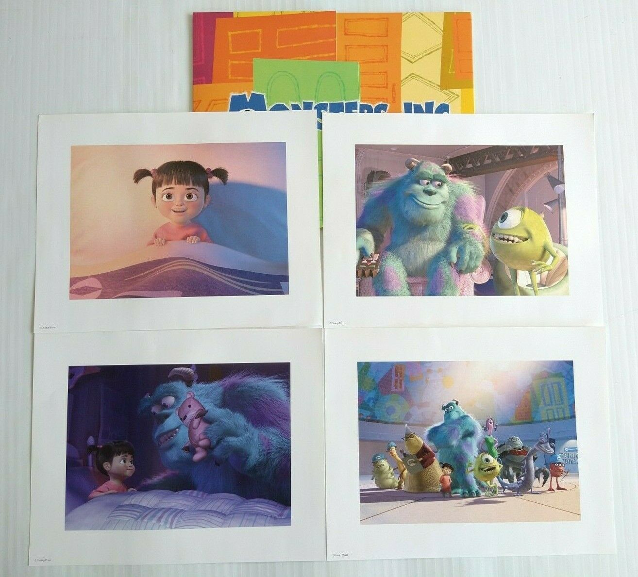 Disney Store Monsters Inc Exclusive Lithograph Portfolio Set Of 4 ...