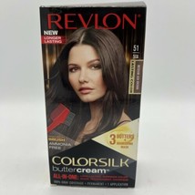 Revlon Color Silk 51/50A Medium Ash Brown Long Lasting Hair Color Dye Open Box - $29.69