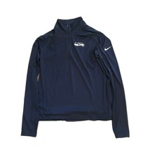 Nike Seattle Seahawks 1/4 Zip Wind Jacket - Neon Green