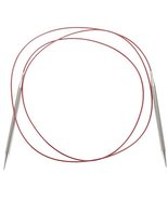 CHIAOGOO 60-Inch Red Lace Stainless Steel Circular Knitting Needles, 19/... - $26.99