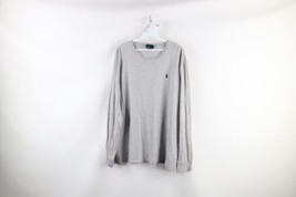 Vintage 90s Ralph Lauren Mens Large Distressed Long Sleeve T-Shirt Heath... - $29.65