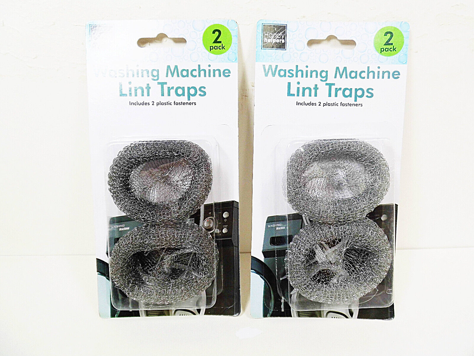 4 Piece Washing Machine Drain Hose Lint Traps Steel Washer Discharge