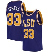 Shaquille O'Neal #33 College Custom Basketball Jersey Sewn Purple Any Size image 4
