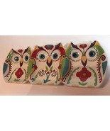 Home Accents® BELLA Serving Tray Owl 3 Sectional Handcrafted Condiment D... - $39.59