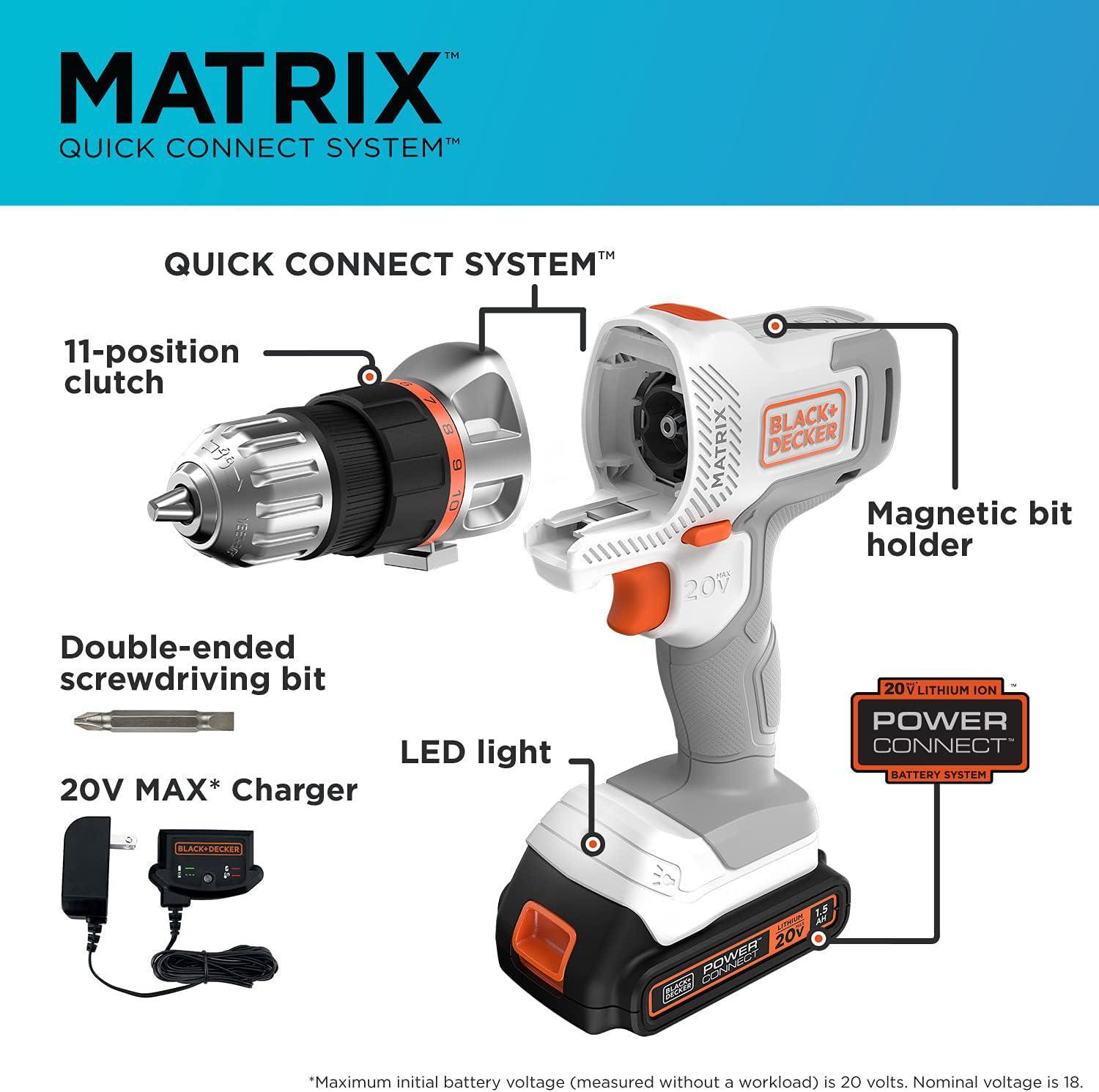 20V Max* Matrix Cordless Drill Combo Kit, 2-Tool