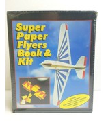 Super Paper Flyers Book Kit VTG Create Design Paper Airplane Glides Fun ... - $31.67