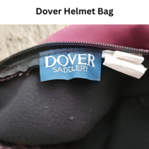 Dover Burgundy Riding Helmet Bag Standard Size USED image 3
