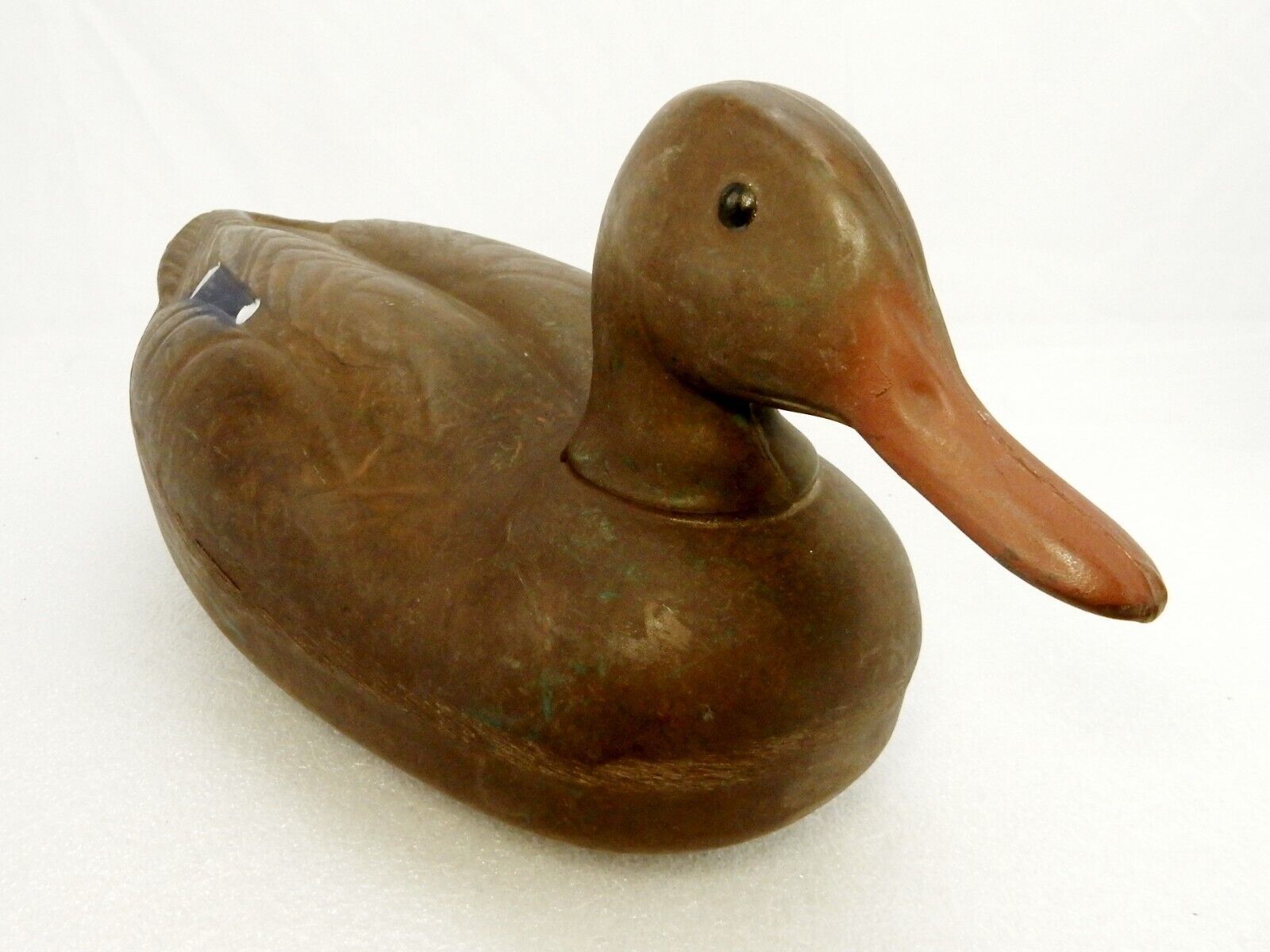 Plastic Duck Decoy, Brown Female Mallard, Anchor String, Herters